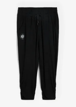 bonprix bonprix Pantalón bombacho 7/8 Negro Clearance