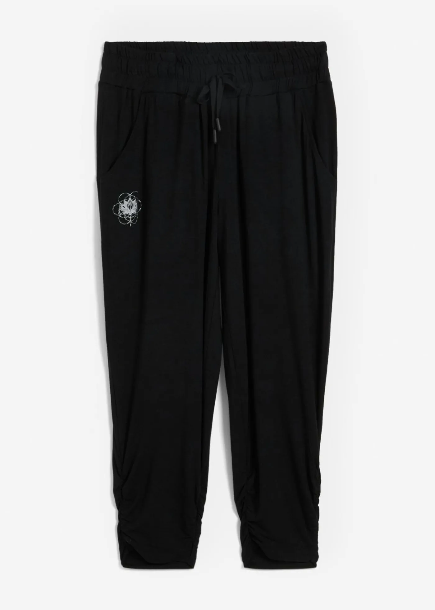 bonprix bonprix Pantalón bombacho 7/8 Negro Clearance