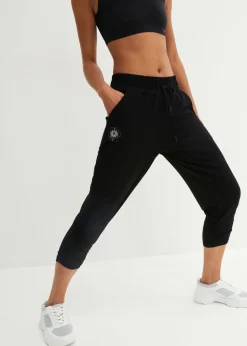 bonprix bonprix Pantalón bombacho 7/8 Negro Clearance