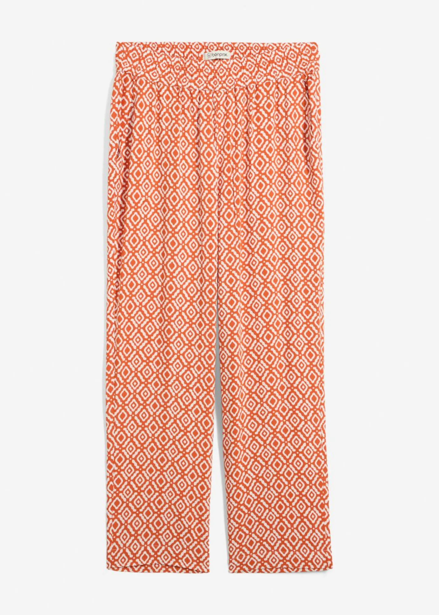 bonprix bonprix Pantalón bombacho de viscosa cayena-blanco lana Online