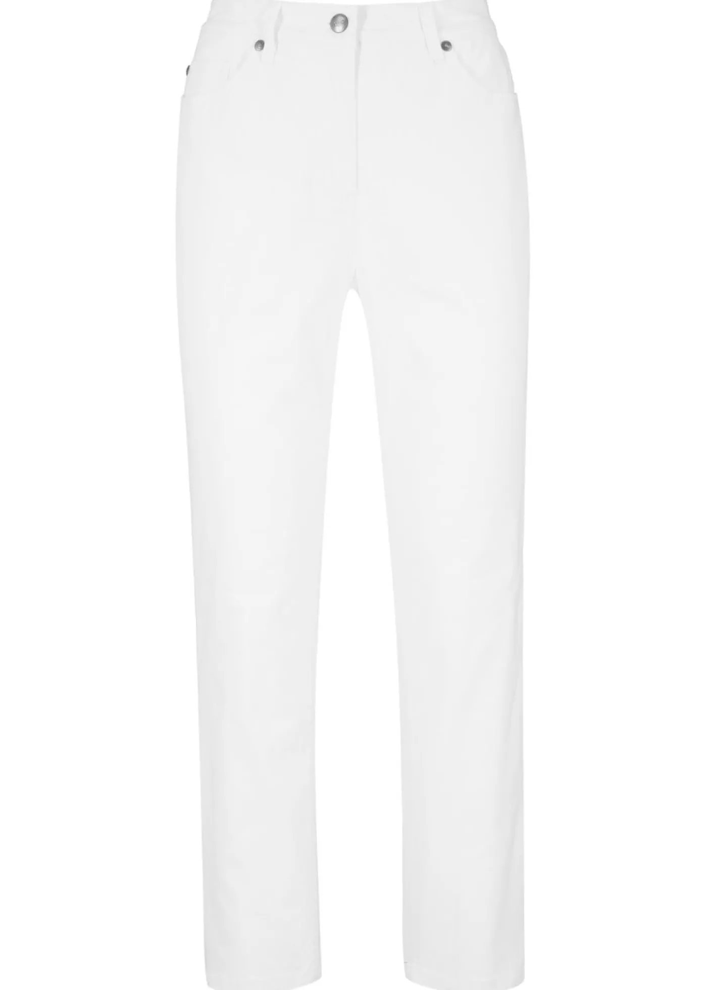 bonprix bonprix Pantalón capri de tiro alto Blanco