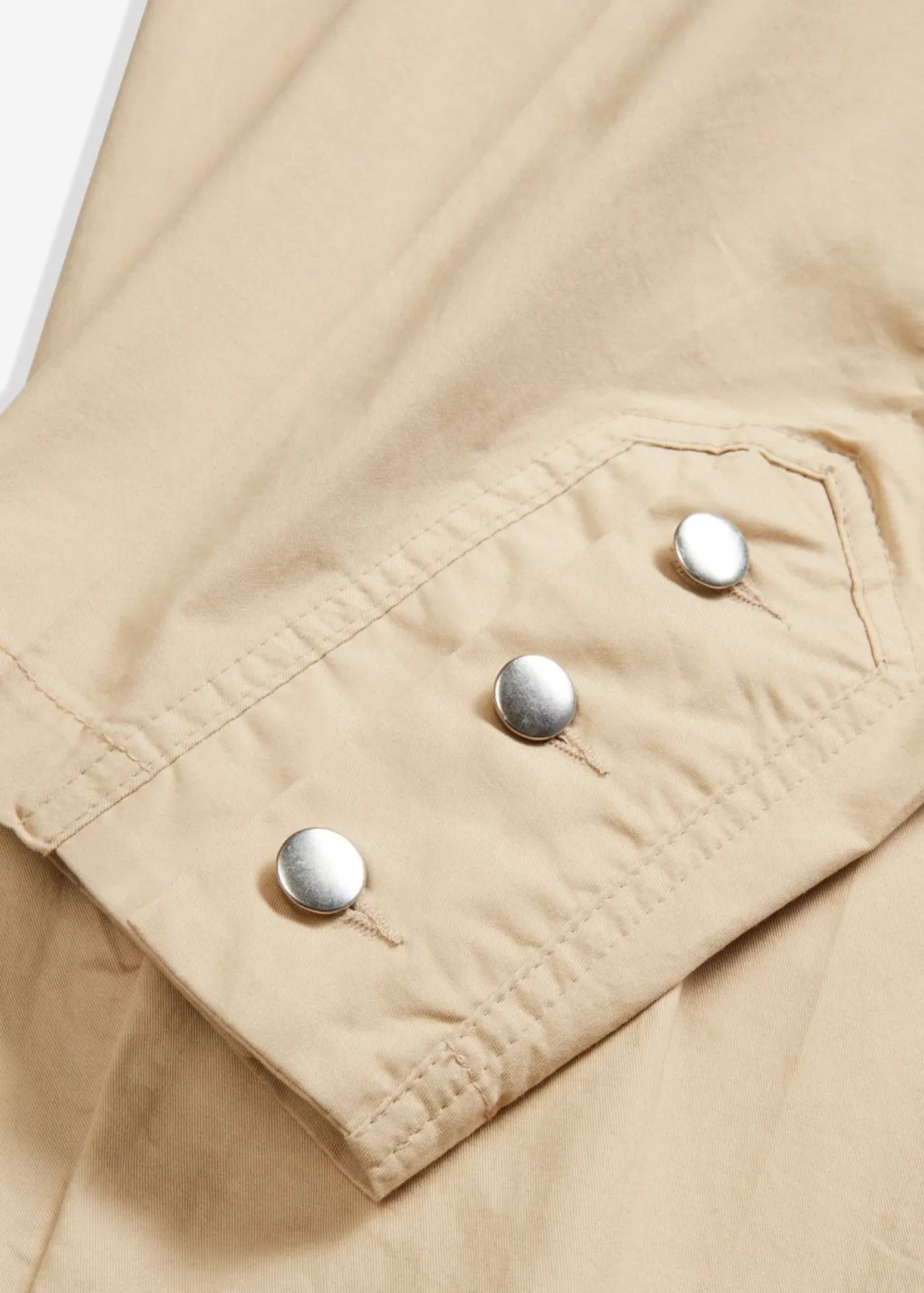 bonprix bonprix Pantalón cargo de algodón elástico Beige verdoso Outlet