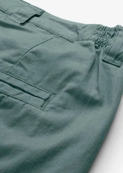 bonprix bonprix Pantalón chino de algodón hasta el tobillo Verde eucalipto Best