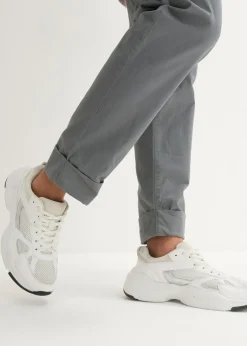 bonprix bonprix Pantalón chino de algodón hasta el tobillo Verde eucalipto Best