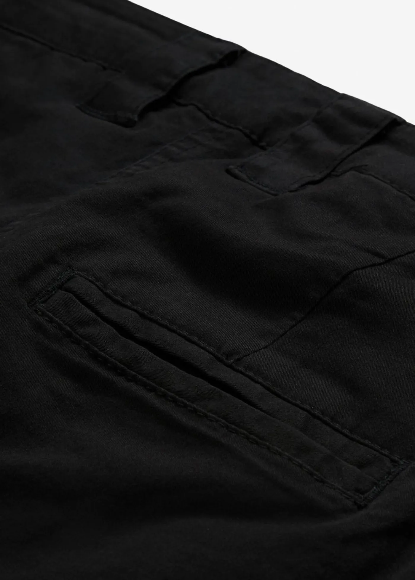 bonprix bonprix Pantalón chino de algodón hasta el tobillo Negro Outlet