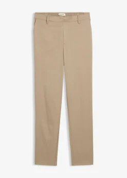 bonprix bonprix Pantalón chino de mezcla de viscosa Marrón grisáceo
