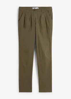 bonprix bonprix Pantalón chino elástico Oliva Discount