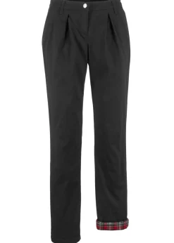 bonprix bonprix Pantalón chino térmico Negro Sale