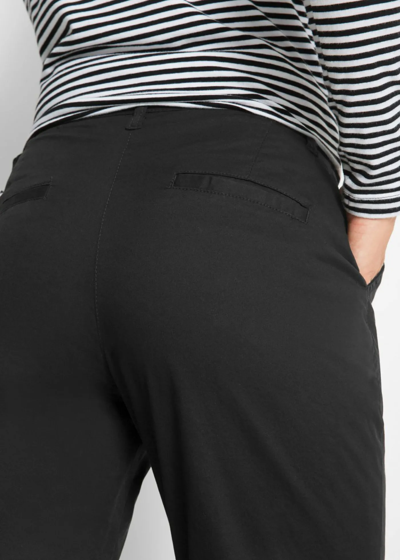 bonprix bonprix Pantalón chino térmico Negro Sale