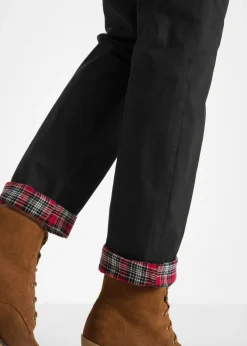 bonprix bonprix Pantalón chino térmico Negro Sale