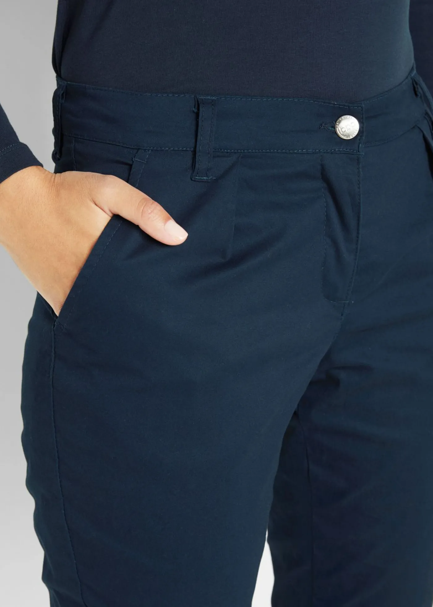 bonprix bonprix Pantalón chino térmico Azul oscuro New