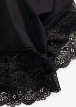 bonprix bonprix Pantalón ciclista antirrozaduras de poliamida con piernas de encaje Negro Discount