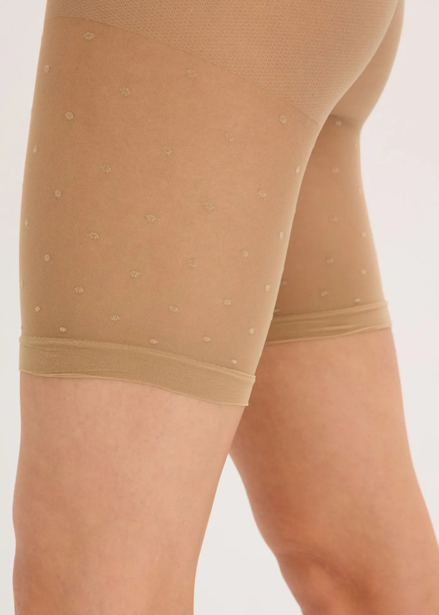 bonprix bonprix Pantalón ciclista "antirrozaduras" de 40 den de poliamida transpirable Beige