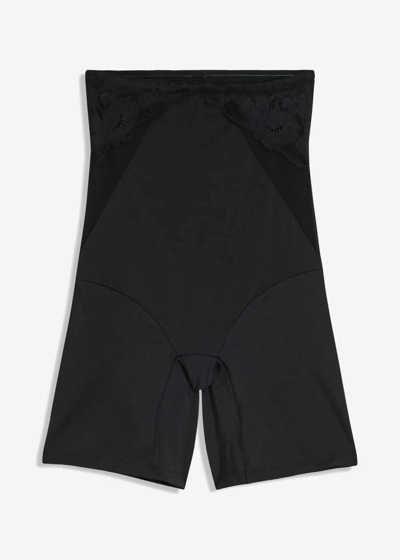 bonprix bonprix Pantalón ciclista de talle alto con efecto moldeador medio Negro Sale