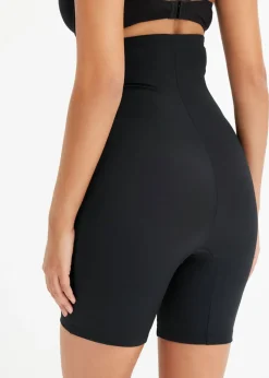 bonprix bonprix Pantalón ciclista de talle alto con efecto moldeador medio Negro Sale