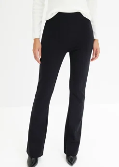 bonprix bonprix Pantalón cómodo de Punto di Roma Negro Online