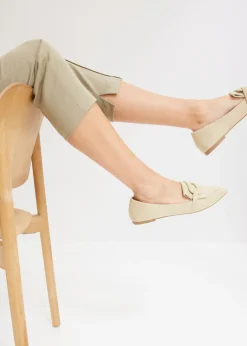 bonprix bonprix Pantalón con cintura cómoda Caqui nuevo Outlet