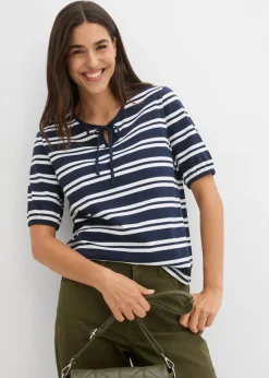 bonprix bonprix Pantalón con cinturilla cómoda y corte barrel Verde oliva oscuro Sale