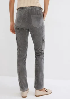 bonprix bonprix Pantalón con cinturilla elástica Gris ahumado Online