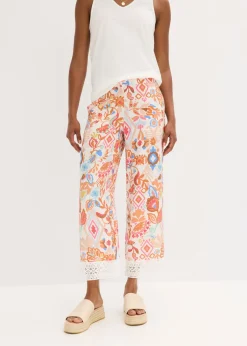 bonprix bonprix Pantalón con encaje Blanco lana Best
