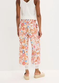 bonprix bonprix Pantalón con encaje Blanco lana Best