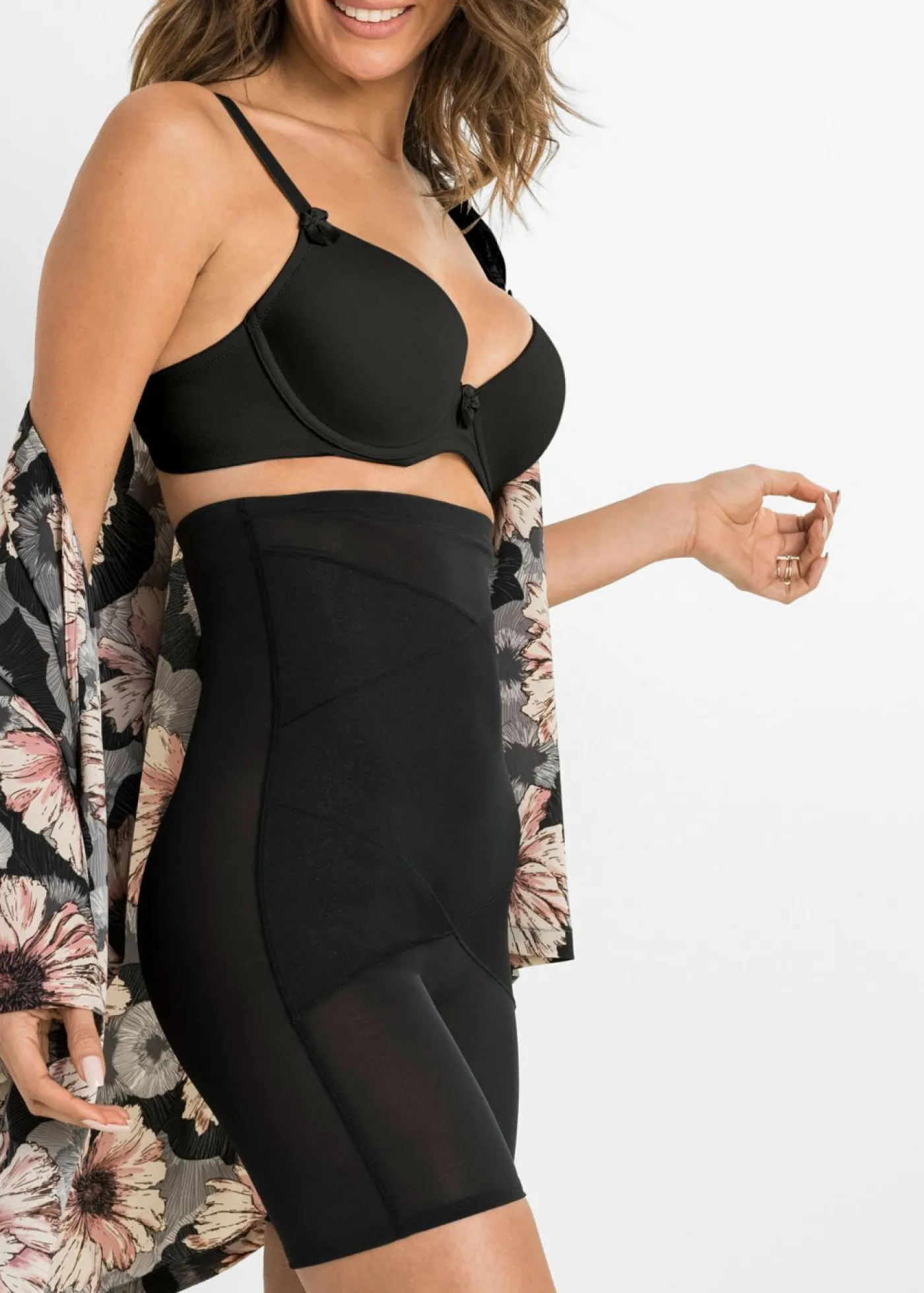bonprix bonprix Pantalón con gran efecto moldeador Negro Outlet