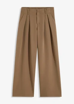 bonprix bonprix Pantalón con pinzas y cinturilla cómoda Oliva New