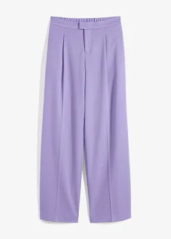 bonprix bonprix Pantalón con pinzas y cinturilla cómoda Violeta claro