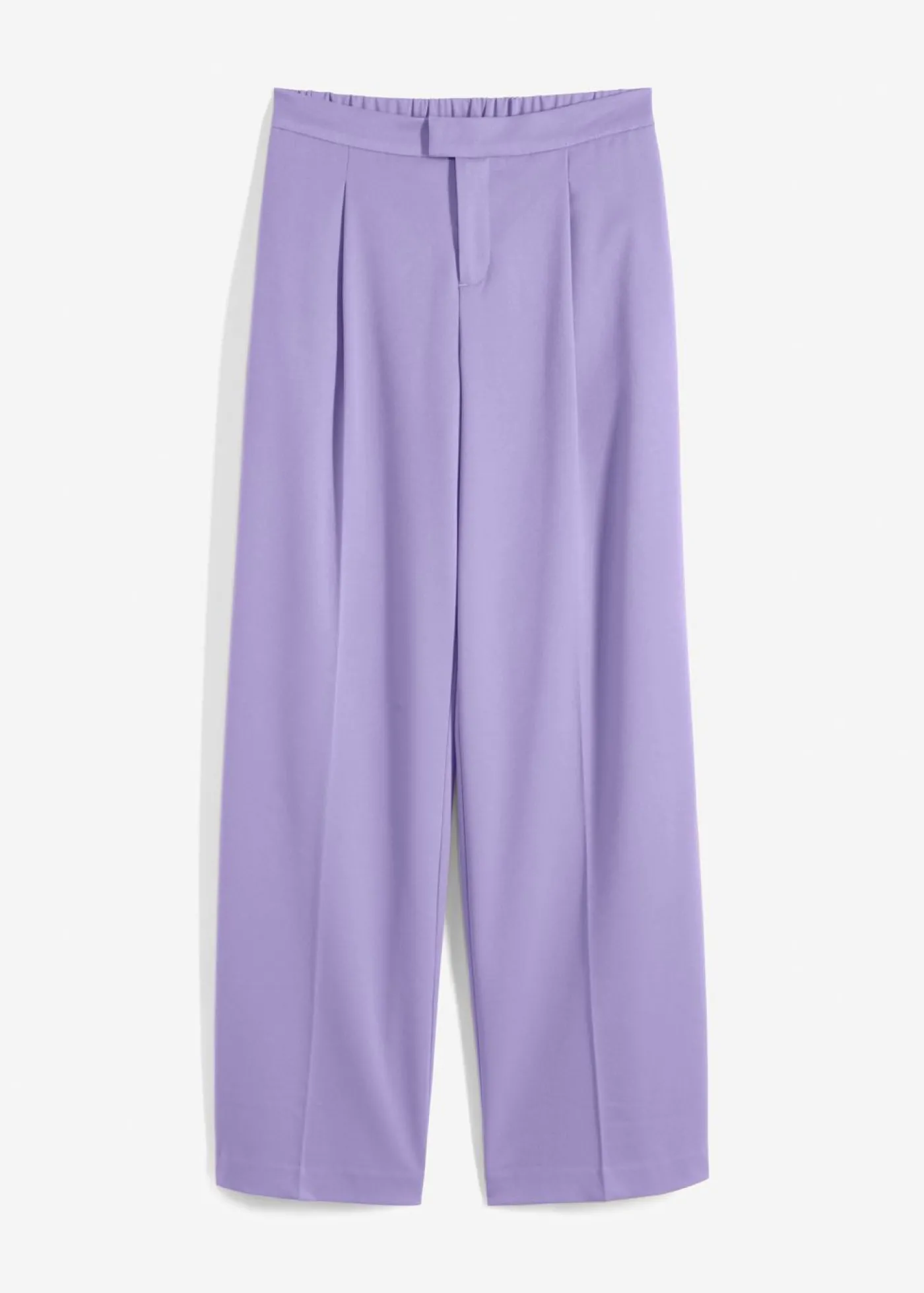 bonprix bonprix Pantalón con pinzas y cinturilla cómoda Violeta claro