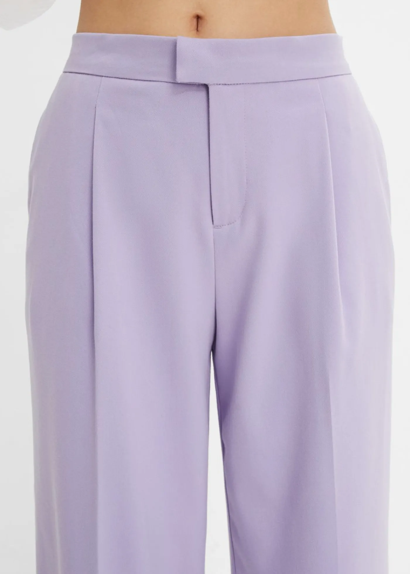 bonprix bonprix Pantalón con pinzas y cinturilla cómoda Violeta claro