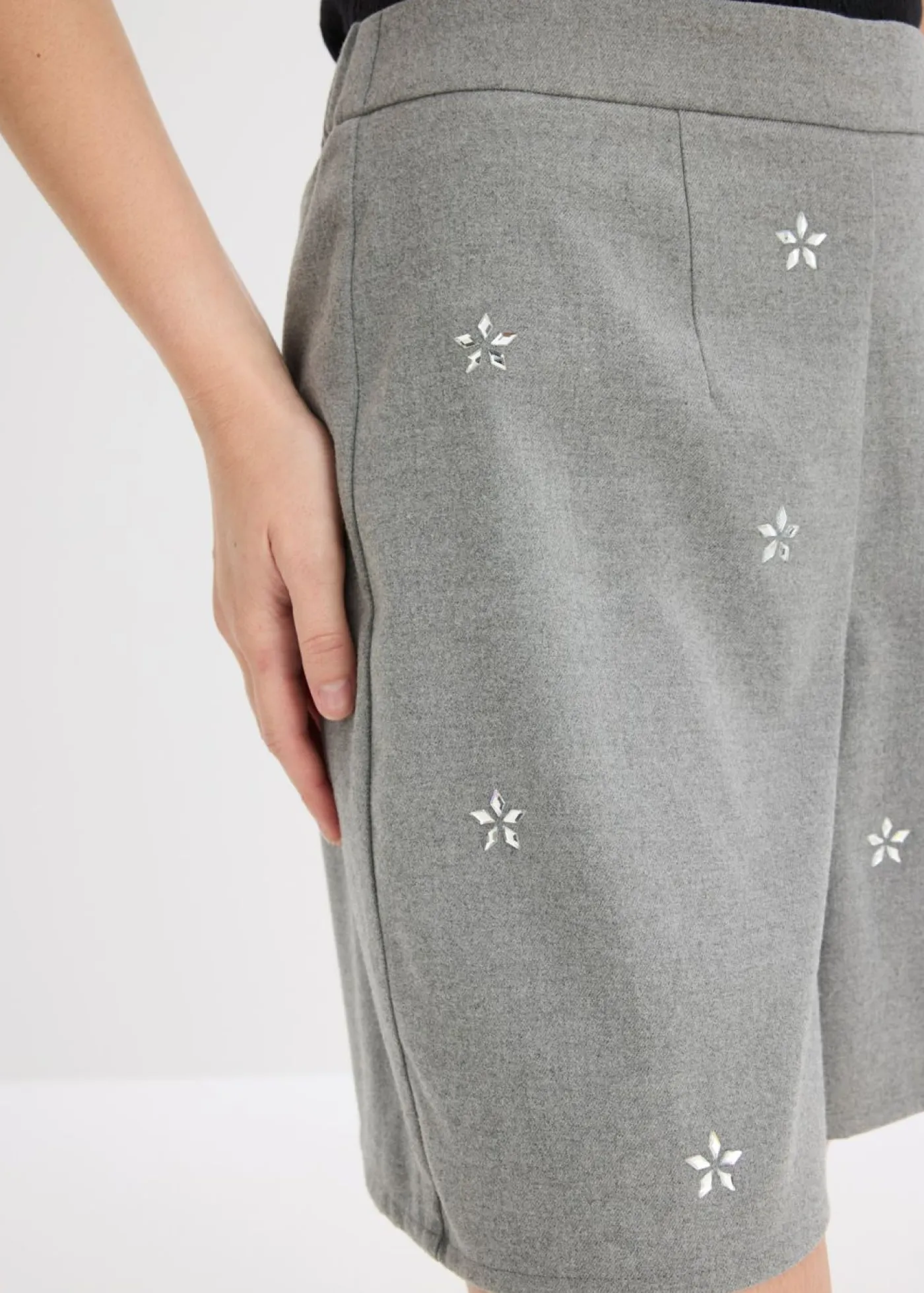 bonprix bonprix Pantalón corto gris moteado Online