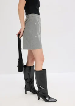 bonprix bonprix Pantalón corto gris moteado Online