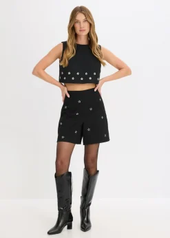 bonprix bonprix Pantalón corto Negro Clearance
