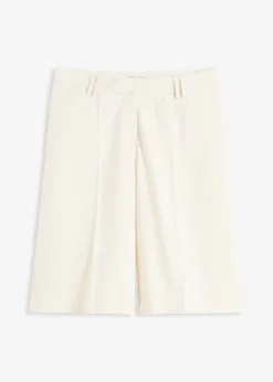 bonprix bonprix Pantalón corto ajustado Blanco-crema Outlet