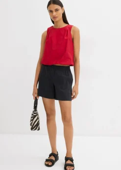 bonprix bonprix Pantalón corto ancho Negro Online