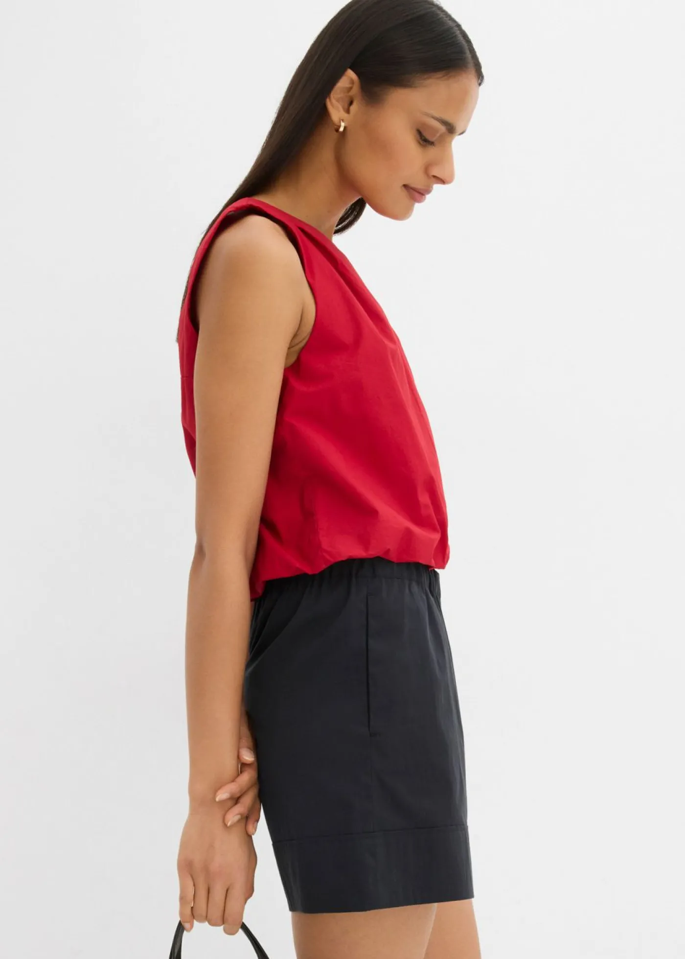 bonprix bonprix Pantalón corto ancho Negro Online