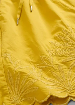bonprix bonprix Pantalón corto con contenido de seda curry limón Best