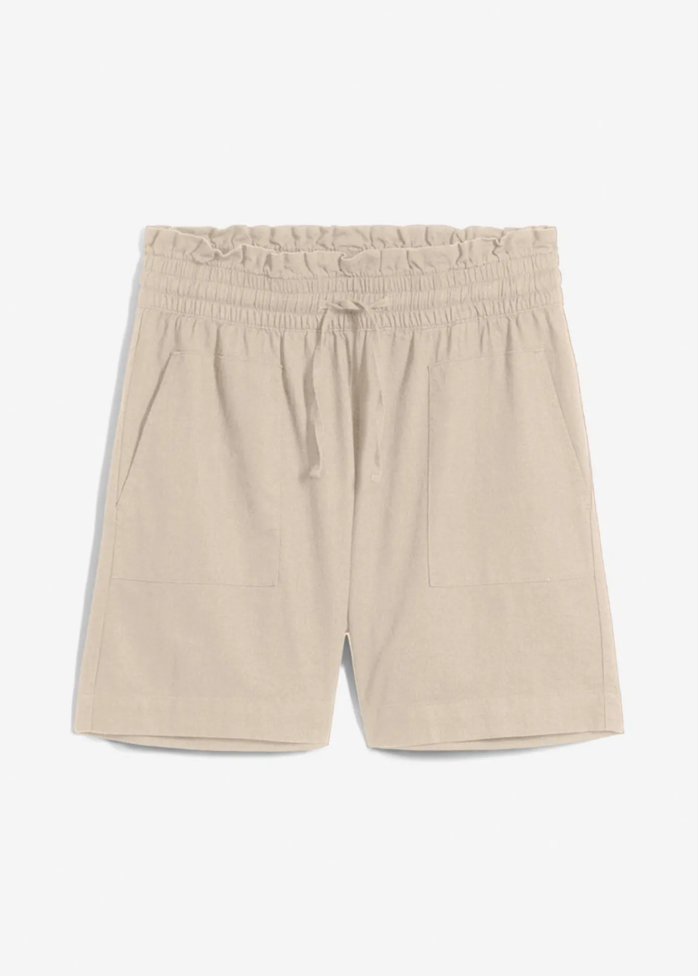bonprix bonprix Pantalón corto con lino Arena claro Hot