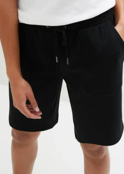 bonprix bonprix Pantalón corto de chándal con bolsillos Negro New