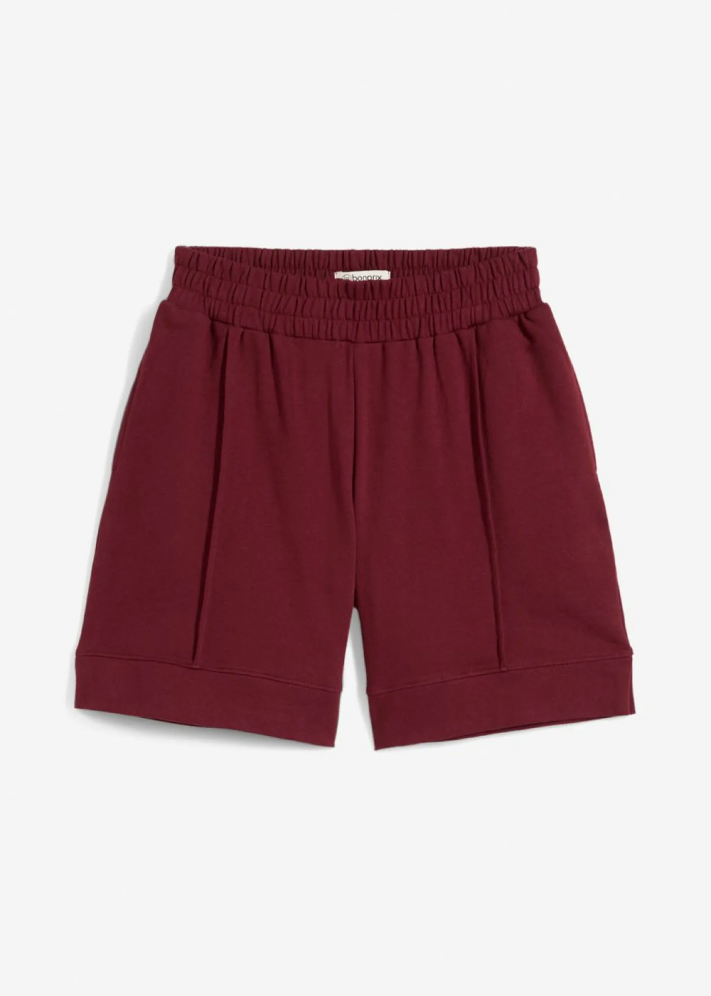 bonprix bonprix Pantalón corto de chándal de mezcla de algodón rojo avellana Online