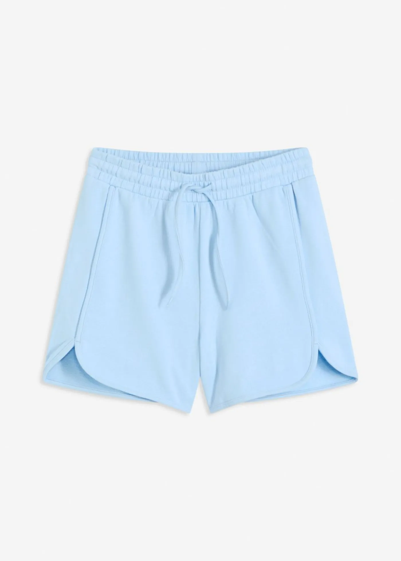 bonprix bonprix Pantalón corto de chándal de algodón orgánico puro Azul claro