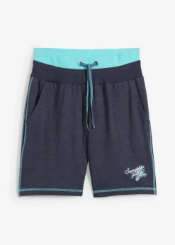 bonprix bonprix Pantalón corto de chándal de mezcla de algodón Azul oxford Online
