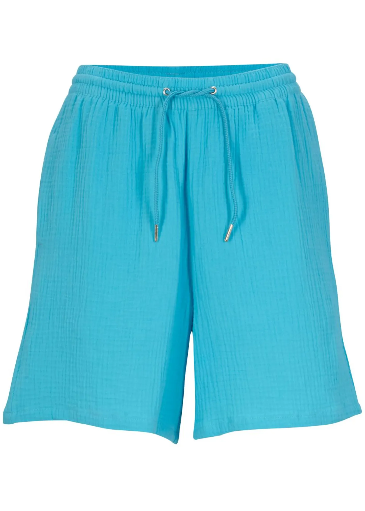 bonprix bonprix Pantalón corto de muselina verde agua oscuro