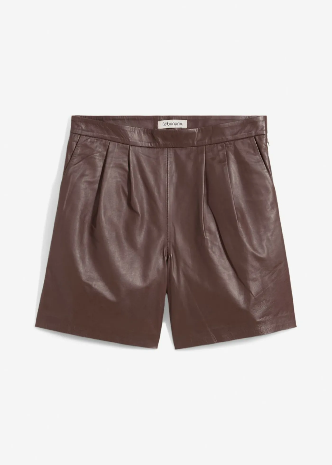 bonprix bonprix Pantalón corto de napa de cordero Marrón tierra Best
