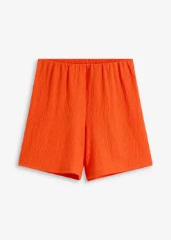 bonprix bonprix Pantalón corto de punto de crepé ligero mango Hot