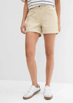 bonprix bonprix Pantalón corto de sarga Arena claro Best