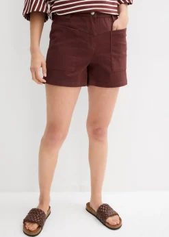 bonprix bonprix Pantalón corto de sarga Marrón tierra