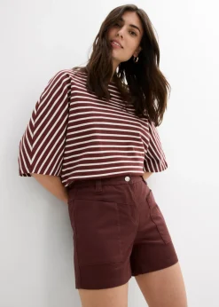 bonprix bonprix Pantalón corto de sarga Marrón tierra