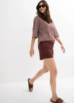 bonprix bonprix Pantalón corto de sarga Marrón tierra