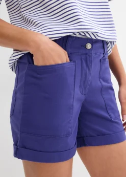 bonprix bonprix Pantalón corto de sarga Azul marino Sale